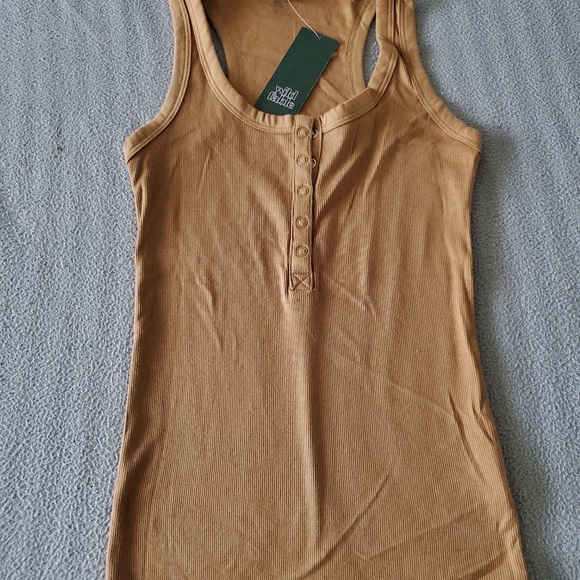 Snap botten Tank Top brown Small - Picture 3 of 3